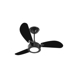 Ventilador de Teto com 3 Pás New Light Led 127v Preto Venti-delta