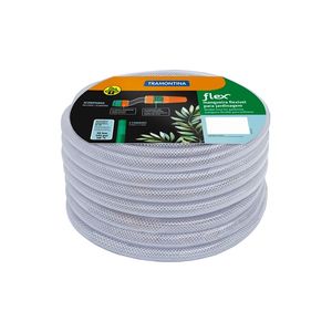 Mangueira com Engate Rosqueado E Esguicho Flex Transparente 1/2'' de 15 Metros