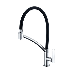 Torneira de Mesa para Cozinha Lorenchef Preto E Cromado