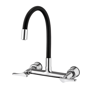 Misturador para Cozinha de Parede Bica Alta Lorenflex Preto