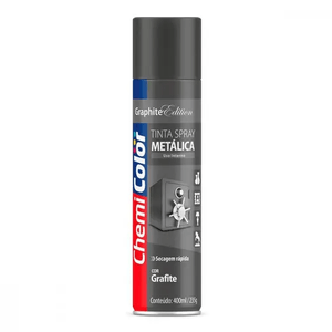 Tinta Spray Metálico Grafite 400Ml Chemicolor