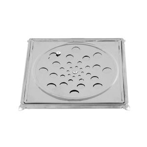 Grelha Quadrada 10x10cm com Caixilho Inox Bognar