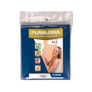 Lona Plastica Plasilona 4X3M Azul Plasitap