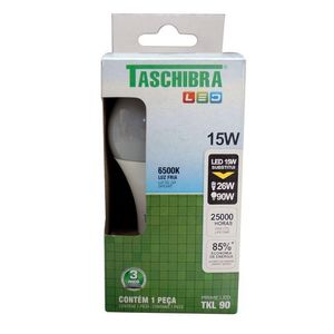 Lâmpada Led Bulbo A60 TKL90 E27 15W Autovolt 6500k Branca Taschibra