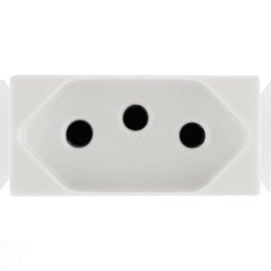 Módulo Tomada 2P+T Aria 10A 250V Branco Tramontina