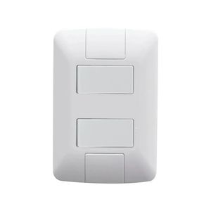 Conjunto 4x2 2 Interruptores Simples Aria 6A 250V Branco Tramontina
