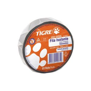 Fita Isolante Uso Geral 18mm com 5 Metros Preta