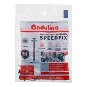 Kit Parafusos Autobrocantes Speedfix 4,2x68mm com 18 Unidades Verde
