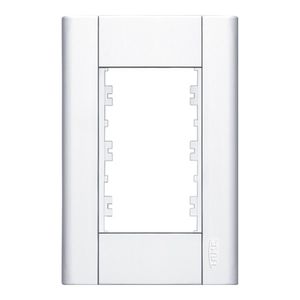 Placa para 3 Módulos Horizontais 4x2 Modulare Branca