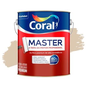 Tinta Acrílica Premium Master Areia 3,6L Coral