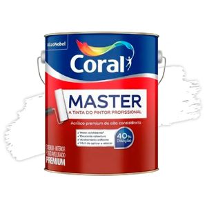 Tinta Acrílica Premium Master Branco 3,6L Coral