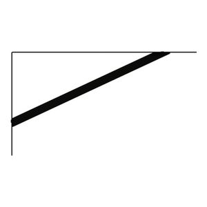 Mão Francesa Leve 27cm Preta BRASFORMA