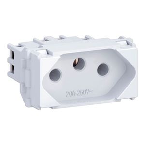 Módulo de Tomada 2P+T 20A/250V Equille Branco