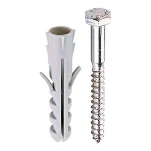 Bucha De Fixacao 8mm Com Parafuso Com 20 Peças Metropac