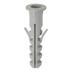 Bucha De Fixacao Com Anel 10mm Com 6 Peças Cinza Metropac