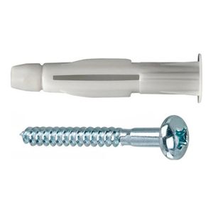 Bucha Com Parafuso De Cabeca De Panela Para Drywall 8mm Com 2 Peças Metropac