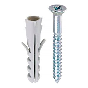 Bucha De Fixacao 12mm Com Parafuso Com 20 Peças Metropac