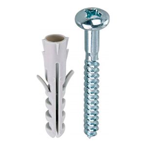 Bucha De Fixacao 10mm Com Parafuso Com 20 Peças Metropac
