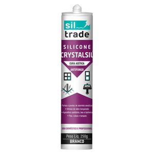 Silicone Acético Siltrade Branco 260g Siltrade