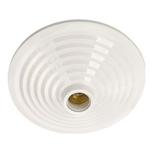 Plafonier Decorativo Mc Para 1 Lampada Branco Pavilonis