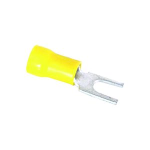 Terminal Forquilha 3, 7mm 10 Peças Amarelo A Santos