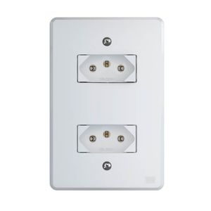 Tomada 4x2 2 Modulos 2p+t 10a 250v Equille Branco Weg