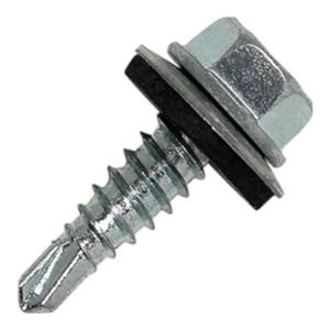 Parafuso Com Cabeça Sextavada Brocante Para Metal 1/4x7/8' Com 5 Peças Metropac