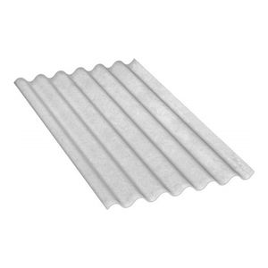 Telha Ondulada Em Fibrocimento 5mm 213x110cm Cinza Brasilit