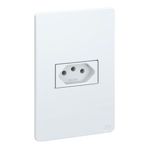 Conjunto De Tomada 2p+t 10a 250v Com Placa 4x2 Essata Branco Weg