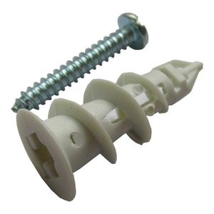 Bucha Com Parafuso De Auto Atar Em Nylon Para Drywall Com 40 Peças Metropac