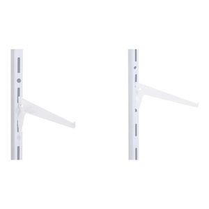Suporte Simples para Prateleiras Aço 25cm Branco Multivisão