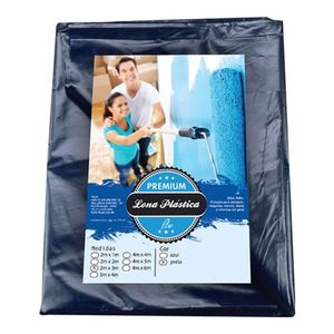 Lona Plastica Preta Premim 3x2m Pilar