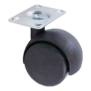 Rodizio Para Moveis 42mm Com Chapa 50mm Preto Metropac