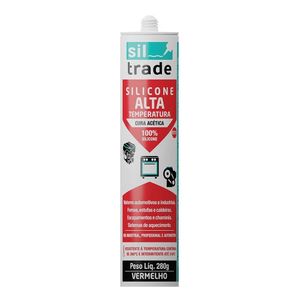 Silicone Acético Siltrade Vermelho 280g Siltrade