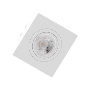 Spot Embutir Quadrado Gu10 Bivolt Mini Branco