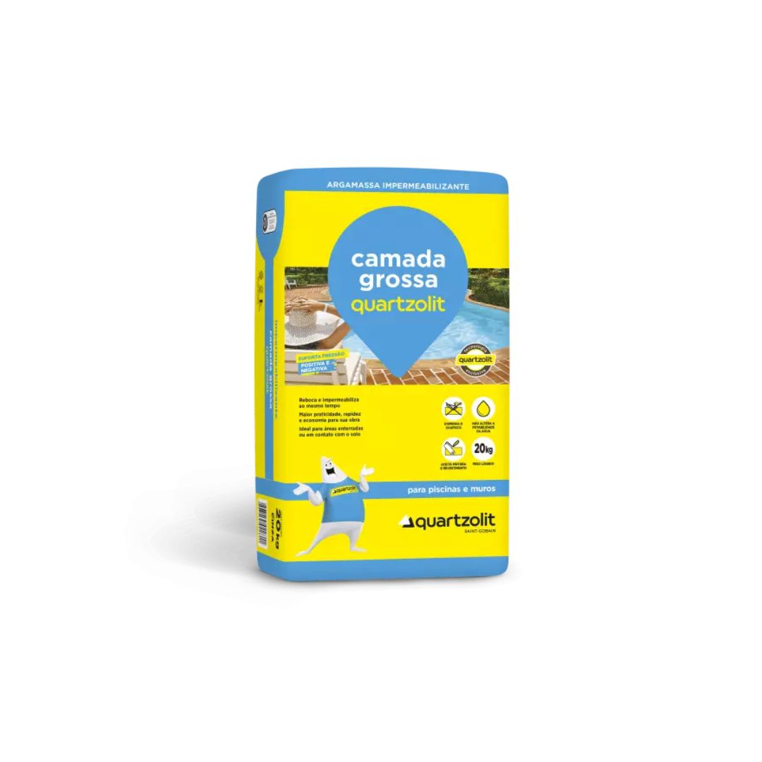 Chatuba | Impermeabilizante Camada Grossa 20kg Quartzolit