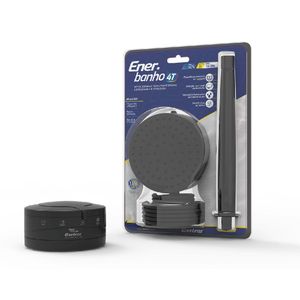 Kit Enerbanho 4T 5500W/127V + Braço Preto 30cm Enerbras