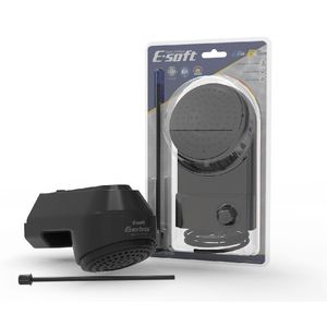 Braço para Chuveiro 30cm Preto Enerbras