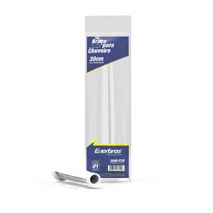 Braço para Chuveiro 30cm Branco Enerbras