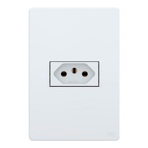 Conjunto de Tomada 2P+T 20A 250V com Placa 4x2 Essata Branco Weg