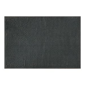 Tapete Banheiro Dark Grey Mettallzed Cinza Escuro 60x40cm Uzoo