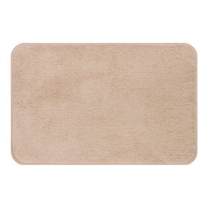 Tapete Microfibra Soft Color Retangular Bege 60x40cm 300722783 Uzoo
