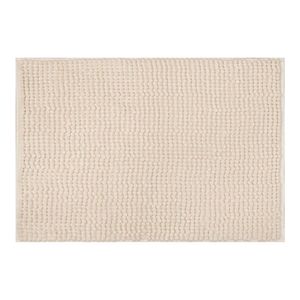 Tapete Banheiro Retangular Chenille Ivory Bege 60x40cm 300722811 Uzoo