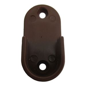 Suporte Para Cabide Oblongo Marrom 2 Peças Metropac