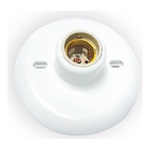 Plafon Decorativo Para 1 Lampada E27 Branco Enerlux