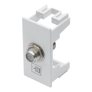 Módulo de Tomada para Cabo Coaxial Habitat Branco