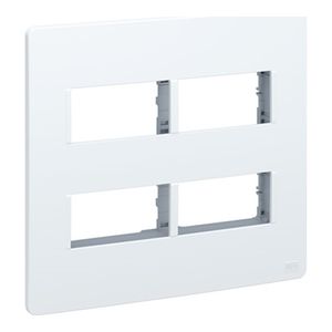 Placa 4x4 4 Postos com Suporte Essata Branco Weg