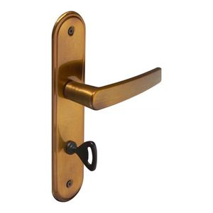 Fechadura para Banheiro com Espelho Concept Bronze Oxidado Pado