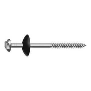 Parafuso Para Telha 5/16'x110mm Com 10 Peças Cromado Metropac