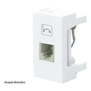 Módulo Tomada Telefone Rj11 4v Modul/evide Br 501 Fame